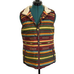 STS Ranchwear Sealy Vest Aztec Pattern Size Small Southwest Ranch Insulated